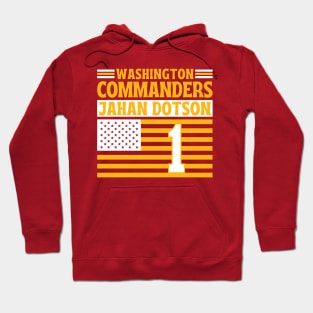 Washington Commanders Dotson 1 American Flag Football Hoodie